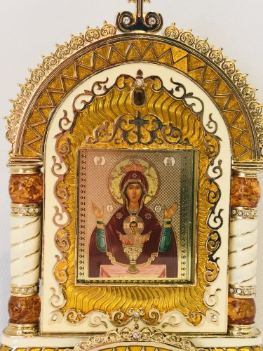Киот православный желтый  K-1102-14 фото 7
