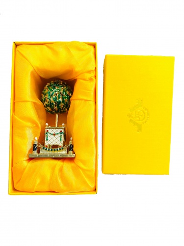 Шкатулка Фаберже мини "Лавровое дерево'' зеленое  PC-1810-08 фото 7