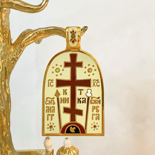 Православный нательный образок "Святой Преподобный Сергий Радонежский" ПНО-0618 фото 4