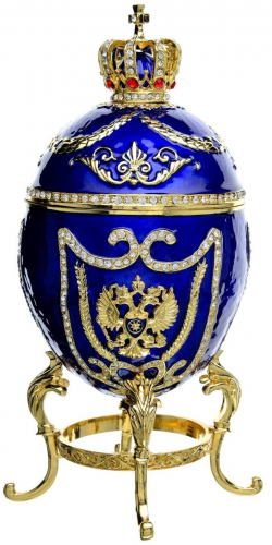 Яйцо-шкатулка Фаберже "Большое с гербом" Е05-5-11