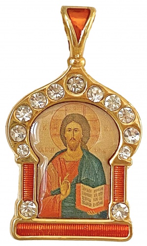 Православный нательный образок "Спас-Вседержитель" ПНО-0951