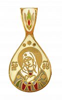 Православный нательный образок малый "Святая Богоматерь" ПНО-0832