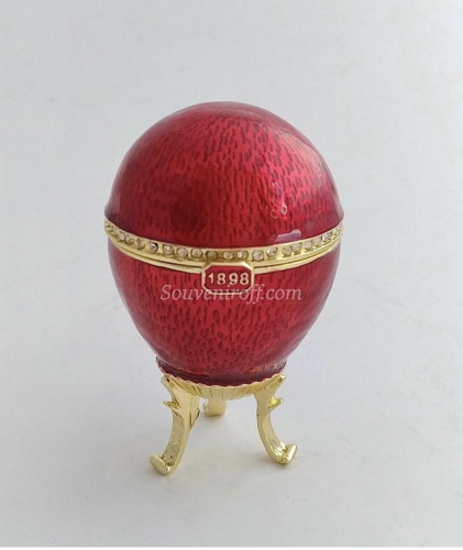 Яйцо-шкатулка Фаберже мини с часами PC-1809c-05 фото 3