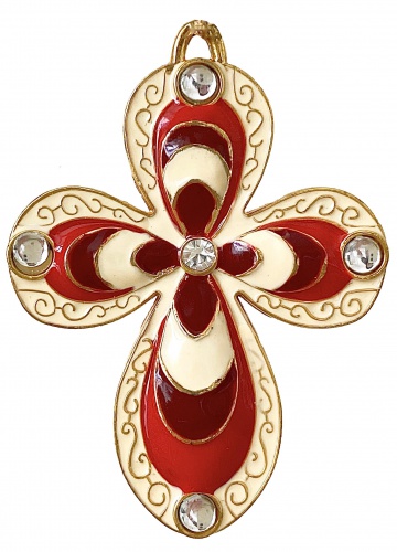 Православный двусторонний нательный крест "Радуга" РС-05106С фото 2