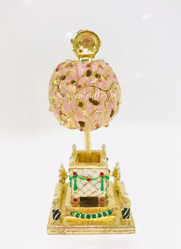 Шкатулка Фаберже мини "Лавровое дерево''розовое PC-1810-04 фото 2