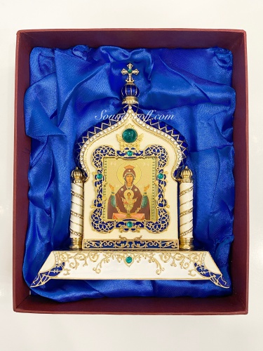 Киот православный синий K-1101-01 фото 8