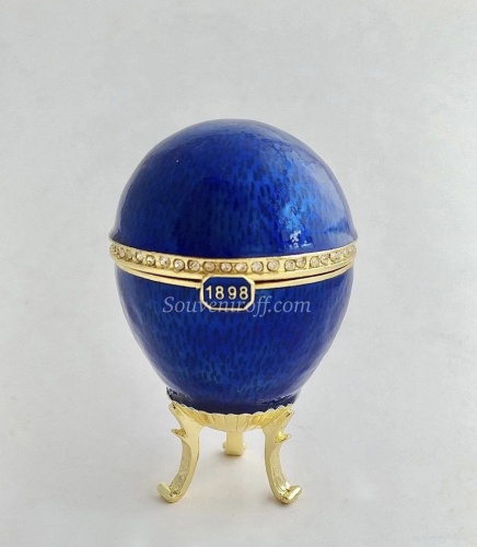 Яйцо-шкатулка Фаберже мини с часами PC-1809c-11 фото 2