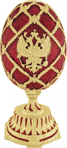Яйцо-шкатулка пасхальное с гербом с Исаакиевским Собором Е09-13ИС фото 3