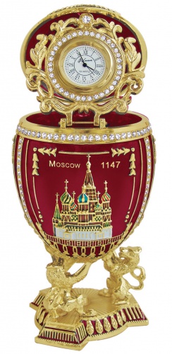 Яйцо-шкатулка Фаберже большое "Москва" с тремя видами на изделии РС-1405C