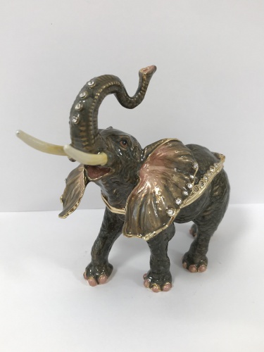 Шкатулка "Трубящий слон" В14-17 фото 2