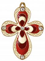 Православный двусторонний нательный крест "Радуга" РС-05106С