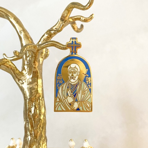 Православный нательный образок "Святой Апостол Петр" ПНО-0617 фото 3