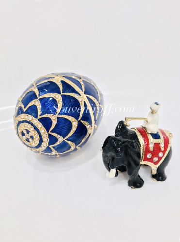 Яйцо Фаберже "Сосновая Шишка" со слоном E06-8 фото 8