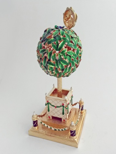 Яйцо-шкатулка Фаберже "Лавровое дерево" E07-23A фото 4