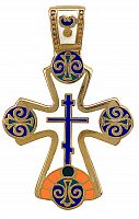 Православный нательный крест с белый КНЧ-0541