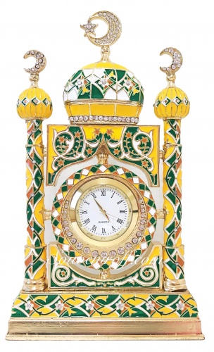 Часы "Мечеть"  M-1725C-08 с надписью "Басмала"