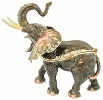 Шкатулка "Трубящий слон" В14-17