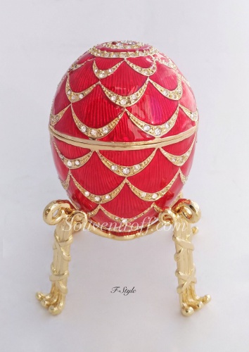 Яйцо-шкатулка Фаберже "Сосновая Шишка" со слоном E06-8-05 фото 2