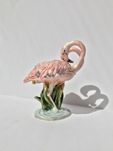 Шкатулка "Пара фламинго" В14-06 фото 2