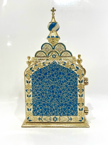 Киот православный синий РС-0843-10 фото 3