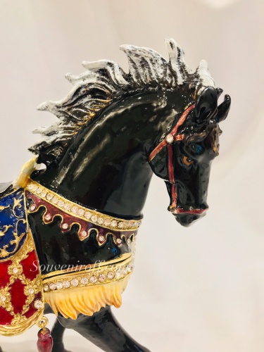Шкатулка "Вороной конь" В15-09 фото 3