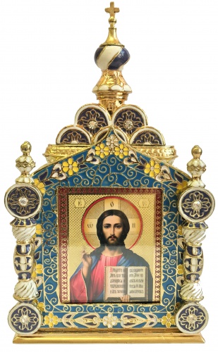 Киот православный синий  РС-0843-11