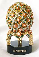 Яйцо-шкатулка Фаберже "Розы" золотое малое Е06-27-14