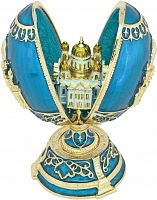 Яйцо-шкатулка с сюрпризом "Храм Христа Спасителя" РС-0941
