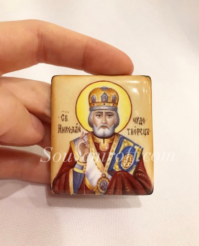 Киот православный с иконой Финифть фото 10