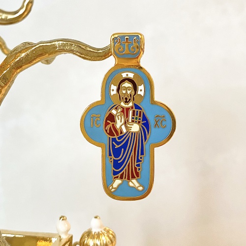Православный нательный крест "Божья Матерь Покрова" ПНО-0615 фото 4